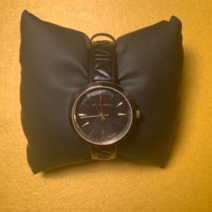 Karl Lagerfeld Women’s Black Leather Strap Watch